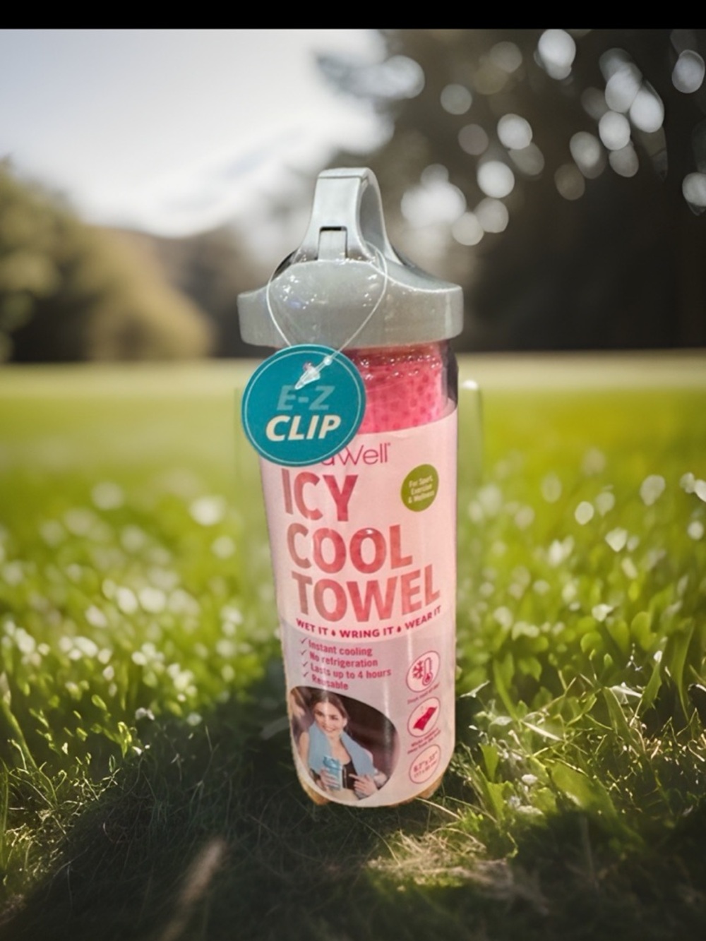 TheraWell Icy Cool Towel in Pink: new sealed container